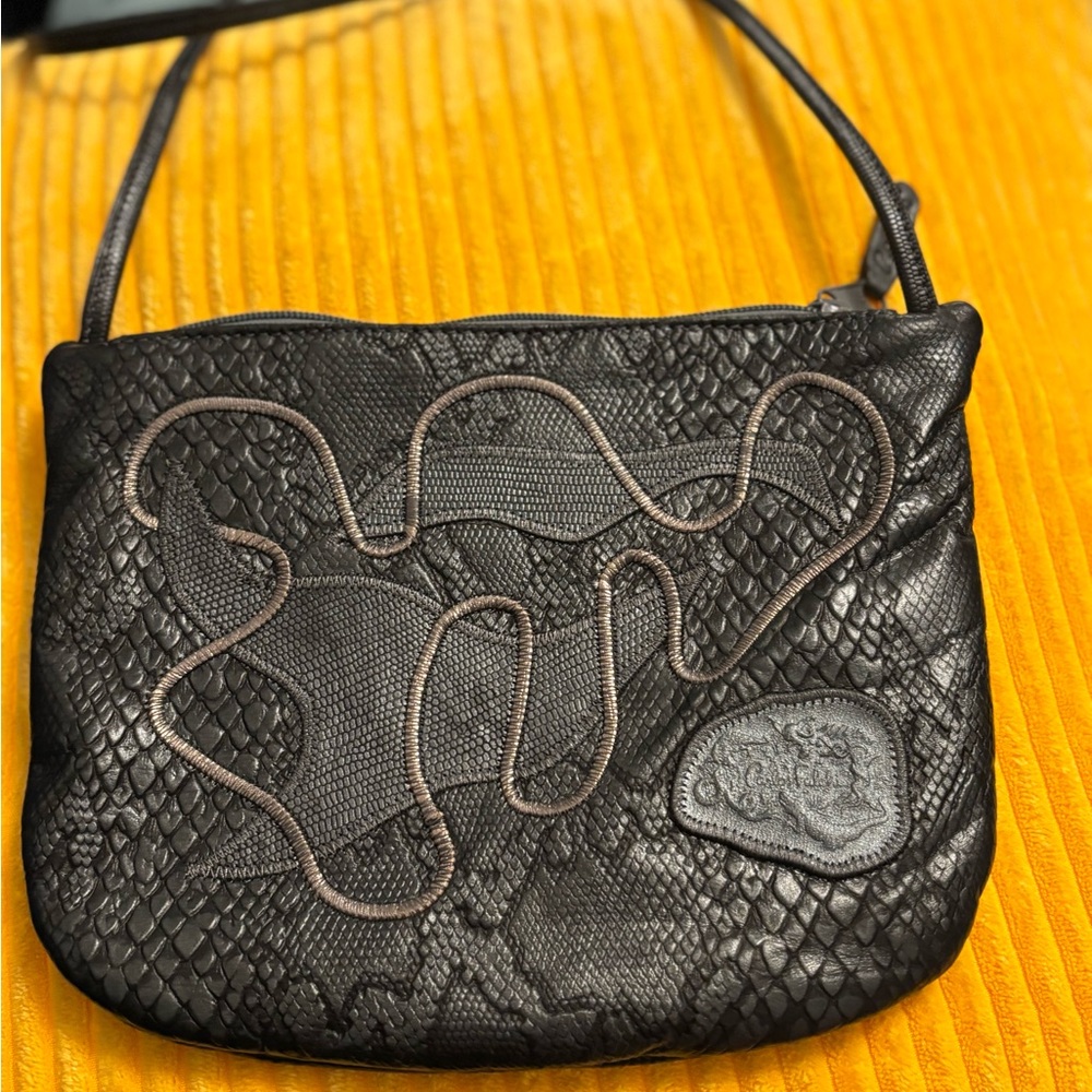 Vintage Carlos Falchi Snakeskin Crossbody Bag